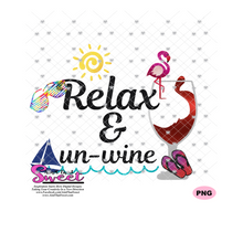 Relax and Unwine - Transparent PNG, SVG - Silhouette, Cricut, Scan N Cut