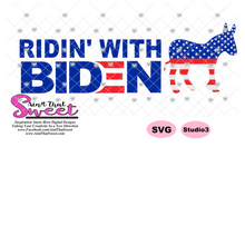 Ridin' With Biden Democrat - Donkey - Transparent PNG, SVG - Silhouette, Cricut, Scan N Cut