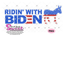 Ridin' With Biden Democrat - Donkey - Transparent PNG, SVG - Silhouette, Cricut, Scan N Cut