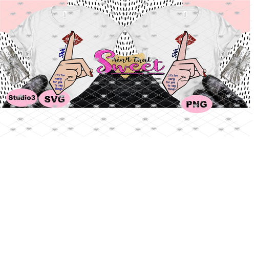 Shh... It's Too Early To Say Things  - Transparent PNG, SVG - Silhouette, Cricut, Scan N Cut