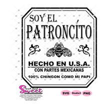 Soy El Patroncito and Soy La Patroncita Set - Spanish  - Transparent PNG, SVG  - Silhouette, Cricut, Scan N Cut