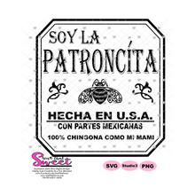 Soy El Patroncito and Soy La Patroncita Set - Spanish  - Transparent PNG, SVG  - Silhouette, Cricut, Scan N Cut