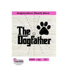 The Dogfather with Pawprint-Transparent PNG, SVG  - Silhouette, Cricut, Scan N Cut