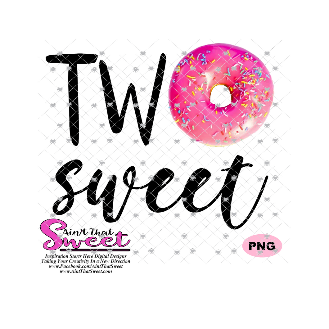 Two Sweet Donut - Transparent PNG, SVG - Silhouette, Cricut, Scan N Cut