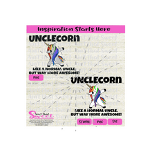 Unclecorn Like A Normal Uncle But Way More Awesome | Colorful Unicorn - Transparent PNG, SVG  - Silhouette, Cricut, Scan N Cut