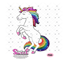 Unicorn Rainbow Colors - Transparent PNG, SVG - Silhouette, Cricut, Scan N Cut