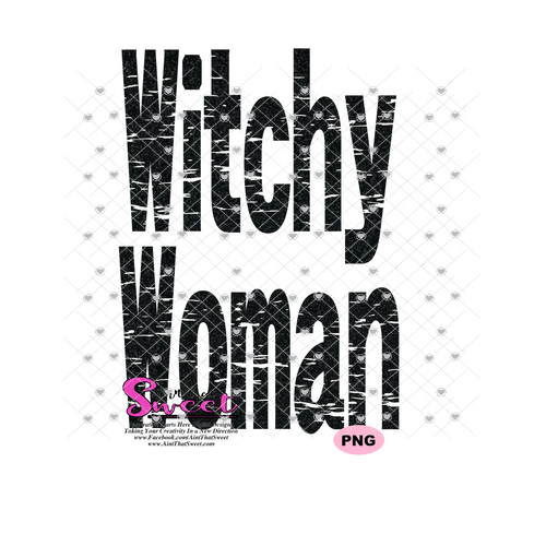 Witchy Woman - Transparent PNG, SVG  - Silhouette, Cricut, Scan N Cut