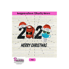 2020 Santa Toilet Paper Mask Sunglasses - Transparent PNG, SVG  - Silhouette, Cricut, Scan N Cut