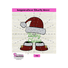 Baby Claus, Santa Hat and Booties - Transparent PNG, SVG  - Silhouette, Cricut, Scan N Cut