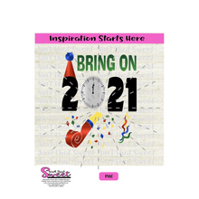 Bring On 2021 Hat Confetti Party Blower Clock -Transparent PNG, SVG  - Silhouette, Cricut, Scan N Cut