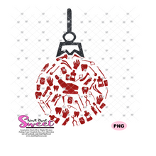 Dental Christmas Ornament-Dentist Tools,Tooth Brush,Tooth Paste,Mouthwash,Glove,Dental Floss-Transparent PNG, SVG -Silhouette,Cricut,Scan N Cut