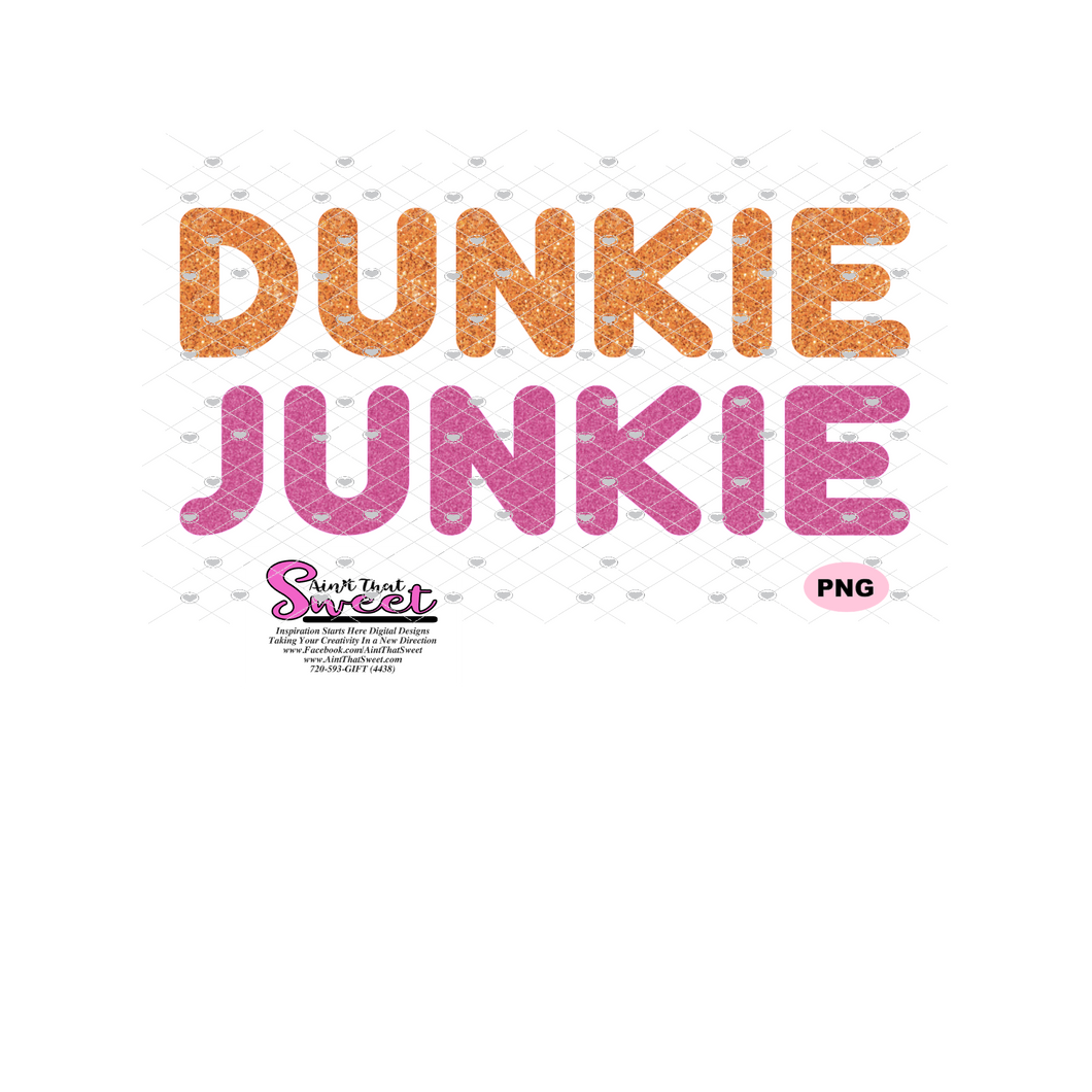 Dunkie Junkie - Transparent PNG, SVG - Silhouette, Cricut, Scan N Cut