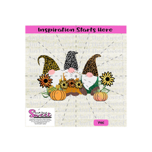 Fall Gnomes - Thanksgiving, Autumn, Pumpkins, Flowers - Transparent PNG, SVG  - Silhouette, Cricut, Scan N Cut
