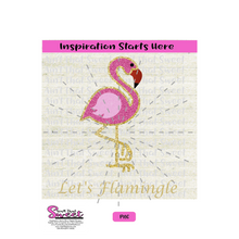 Flamingo - Let's Flamingle - Transparent PNG, SVG  - Silhouette, Cricut, Scan N Cut