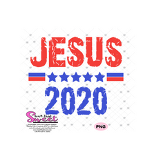 Jesus 2020 with Stars - Transparent SVG-PNG  - Silhouette, Cricut, Scan N Cut
