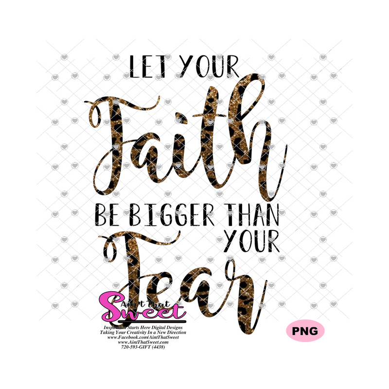 Let Your Faith Be Bigger Than Your Fear Letrero De Chapa De Metal