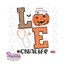 Love CNA Life Pumpkin Stethoscope, #CNALife - Transparent SVG-PNG  - Silhouette, Cricut, Scan N Cut