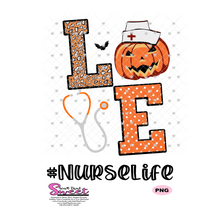 Love Nurse Life Pumpkin Stethoscope, #NurseLife - Transparent PNG, SVG - Silhouette, Cricut, Scan N Cut