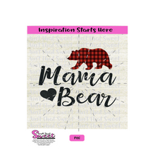 Mama Bear with a Heart - Transparent PNG, SVG  - Silhouette, Cricut, Scan N Cut