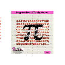 Pi Day - Pi Symbol, Numbers to Infinity, Can't Stop Won't Stop - Transparent PNG, SVG, Silhouette, Cricut, Scan N Cut