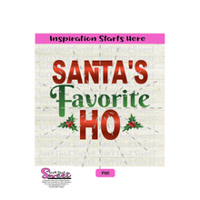 Santa's Favorite Ho with Mistletoe -Transparent PNG, SVG  - Silhouette, Cricut, Scan N Cut