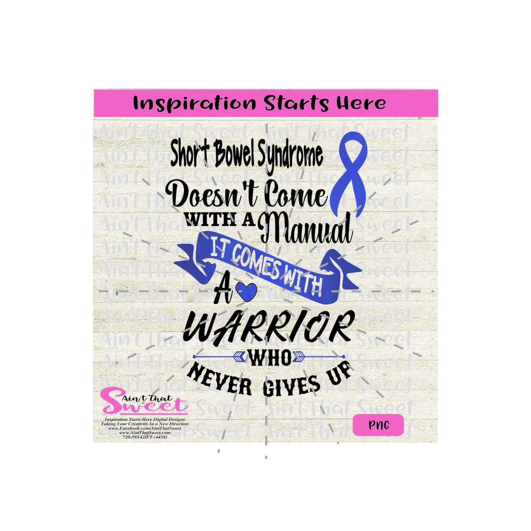Short Bowel Syndrome Doesn't Come with A Manual-Ribbon - Transparent PNG, SVG  - Silhouette, Cricut, Scan N Cut