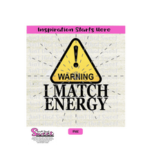 Warning Triangle Exclamation Point Match Energy - Transparent PNG, SVG  - Silhouette, Cricut, Scan N Cut