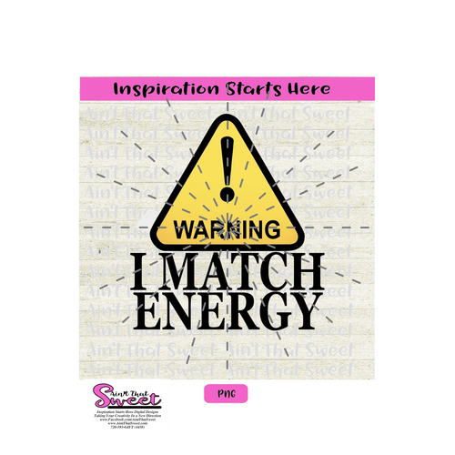 Warning Triangle Exclamation Point Match Energy - Transparent PNG, SVG  - Silhouette, Cricut, Scan N Cut