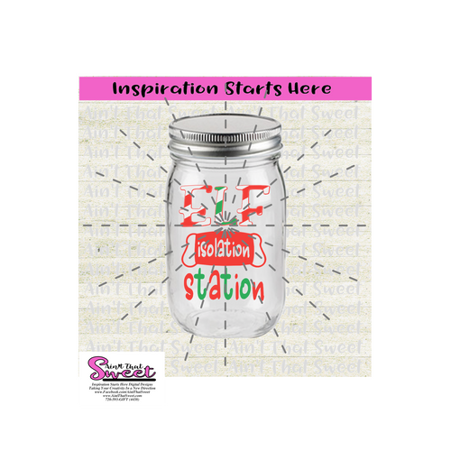 Elf Isolation Station - Transparent PNG, SVG  - Silhouette, Cricut, Scan N Cut