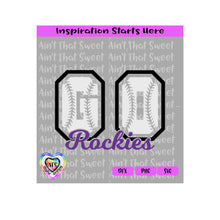 Go Rockies Sports | Baseball - Transparent PNG SVG  DXF - Silhouette, Cricut, ScanNCut