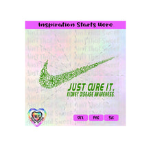 Just Cure It | Kidney Disease Awareness | Ribbons - Transparent PNG SVG DXF - Silhouette, Cricut, Scan N Cut