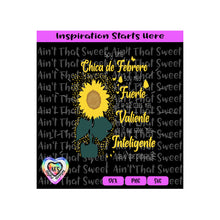 Soy Una Chica De Febrero | Soy Mas Fuerte-De Lo Que Crees-Sunflower | Spanish - Transparent PNG SVG  DXF - Silhouette, Cricut, ScanNCut