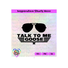 Talk To Me Goose | Aviator Sunglasses - Transparent PNG SVG DXF - Silhouette, Cricut, ScanNCut