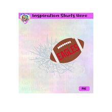 Football Breaking Through - Eagles (Great For A Decal) - Transparent PNG SVG DXF - Silhouette, Cricut, ScanNCut