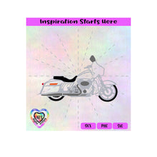 Motorcycle Street Glide - Transparent PNG SVG DXF - Silhouette, Cricut, ScanNCut