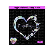 Hearts | Hands | MawMaw | 5 Hands - Transparent PNG SVG  DXF - Silhouette, Cricut, ScanNCut