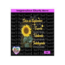 Soy Una Chica De Septiembre | Soy Mas Fuerte-De Lo Que Crees-Sunflower | Spanish - Transparent PNG SVG  DXF - Silhouette, Cricut, ScanNCut